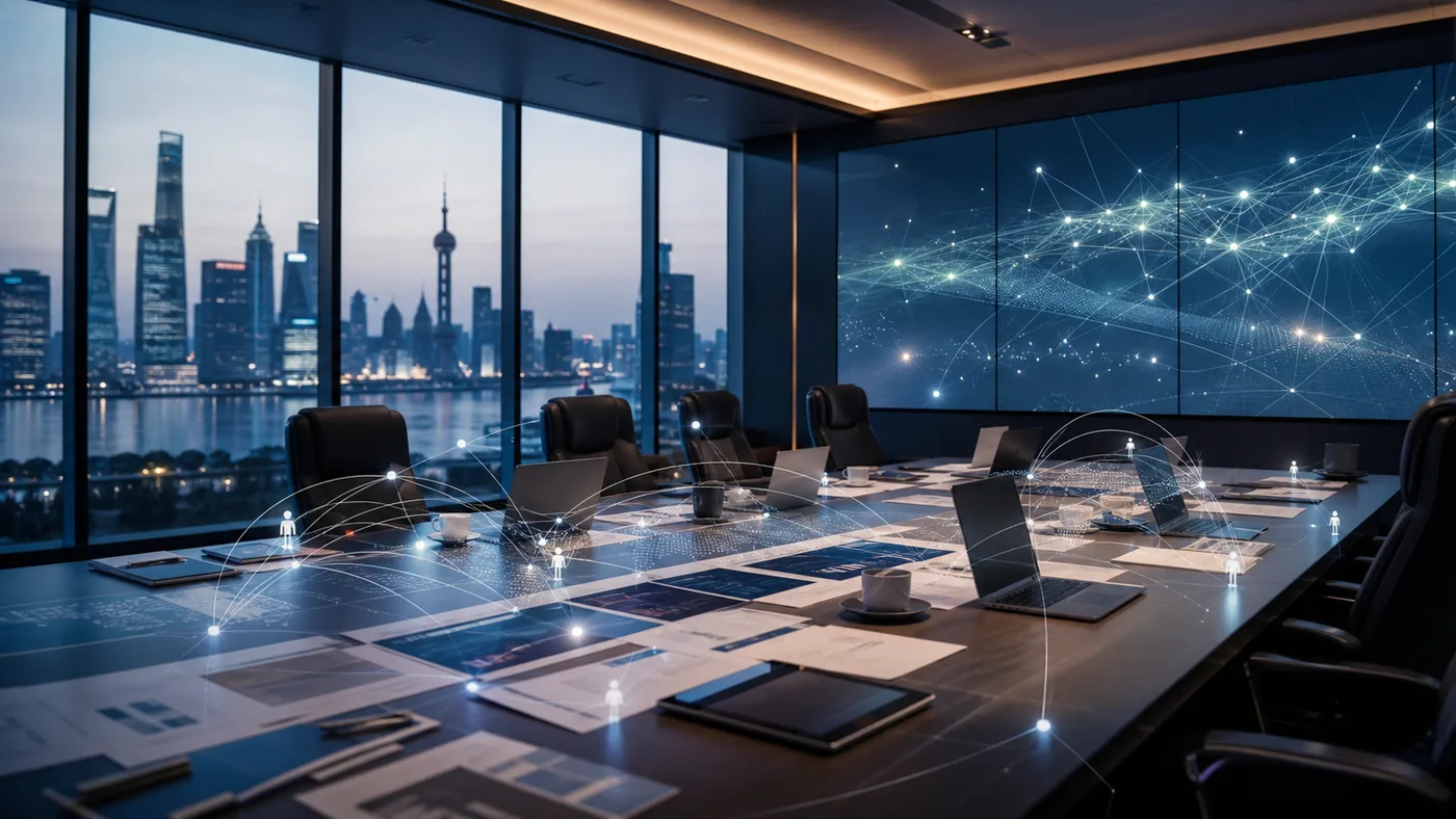 Visual of business advisory and market collaboration